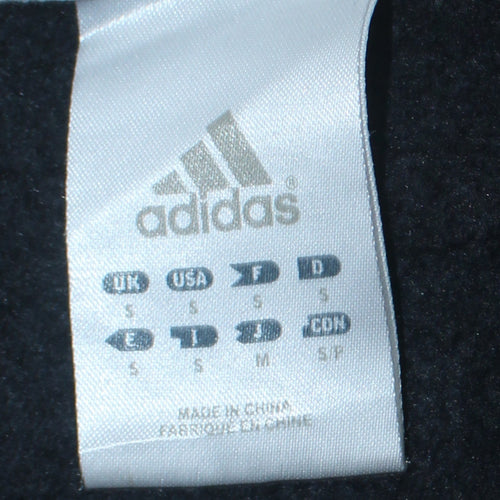 Adidas Men's Black Pullover Hoodie Size S Regular Fit Sportswear