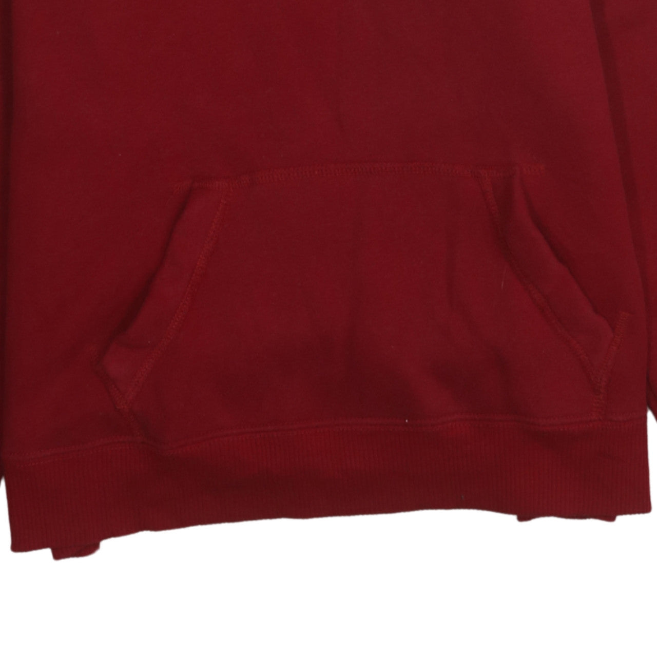 Hollister Men’s Red Pullover Hoodie L Fleece Logo Sweatshirt