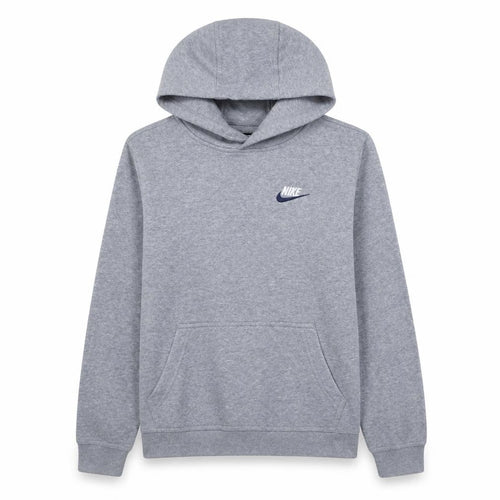 Nike Boys Grey XL Pullover Hoodie Standard Fit Fleece Sweatshirt