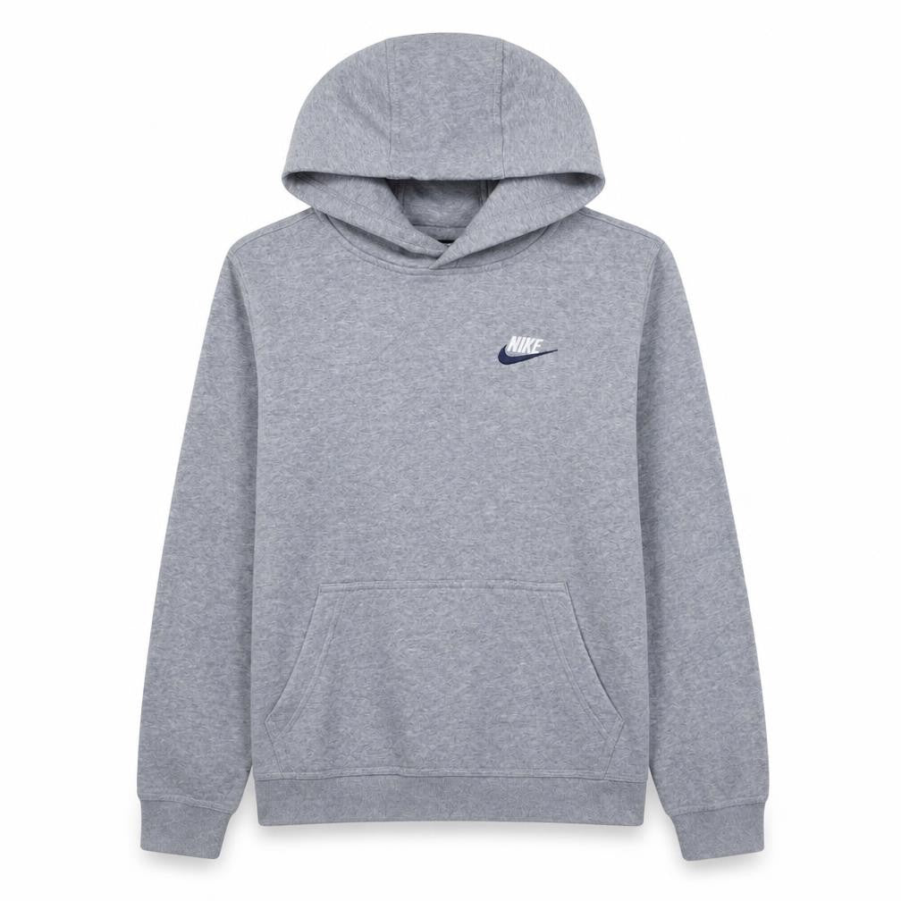 Nike Boys Grey XL Pullover Hoodie Standard Fit Fleece Sweatshirt