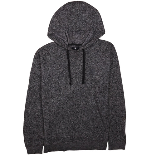 DC Mens Grey Knit Pullover Hoodie Size M Regular Fit