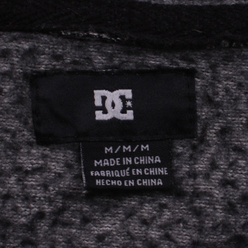 DC Mens Grey Knit Pullover Hoodie Size M Regular Fit