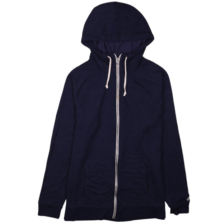 Champion Men's Blue Full Zip Hoodie XL Lightweight Cotton Blend