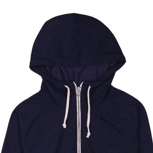Champion Men's Blue Full Zip Hoodie XL Lightweight Cotton Blend