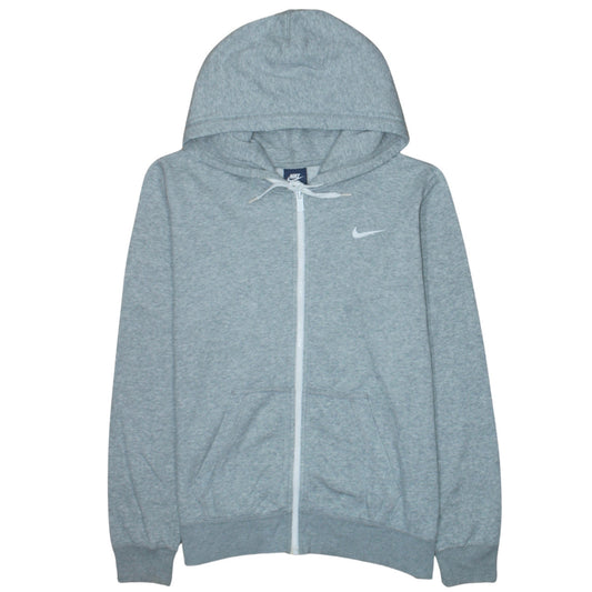 Nike Men's Grey Full Zip Hoodie Size L Regular Fit Sportswear