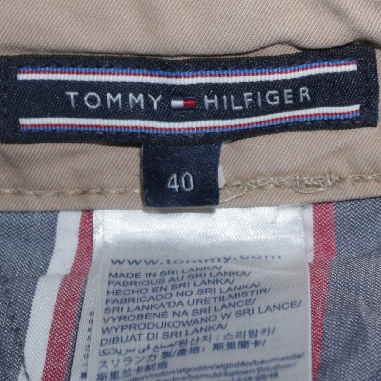 Tommy Hilfiger Men's Beige Cargo Shorts 40 Regular Fit Casual Summer