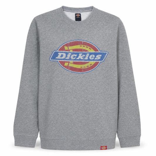Dickies Men's Grey Medium Athletic Sweatshirt - Logo Print Cotton Blend