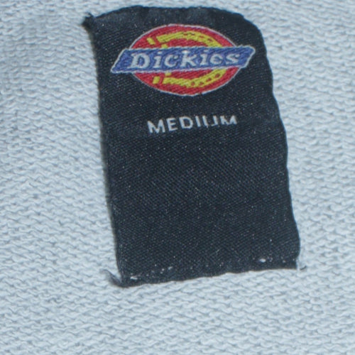 Dickies Men's Grey Medium Athletic Sweatshirt - Logo Print Cotton Blend