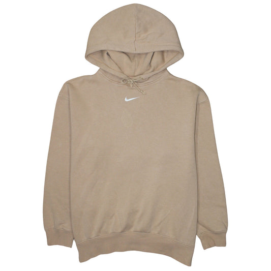 Nike Men's Beige Pullover Hoodie Size S Regular Fit Fleece