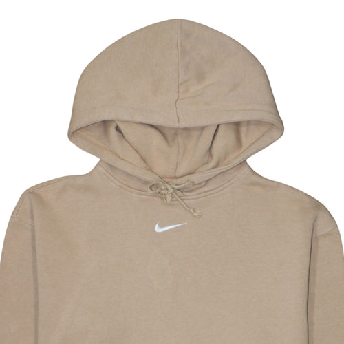 Nike Men's Beige Pullover Hoodie Size S Regular Fit Fleece