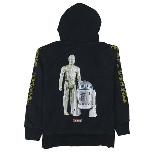 Levi's Men's Black Star Wars Pullover Hoodie M Graphic Logo