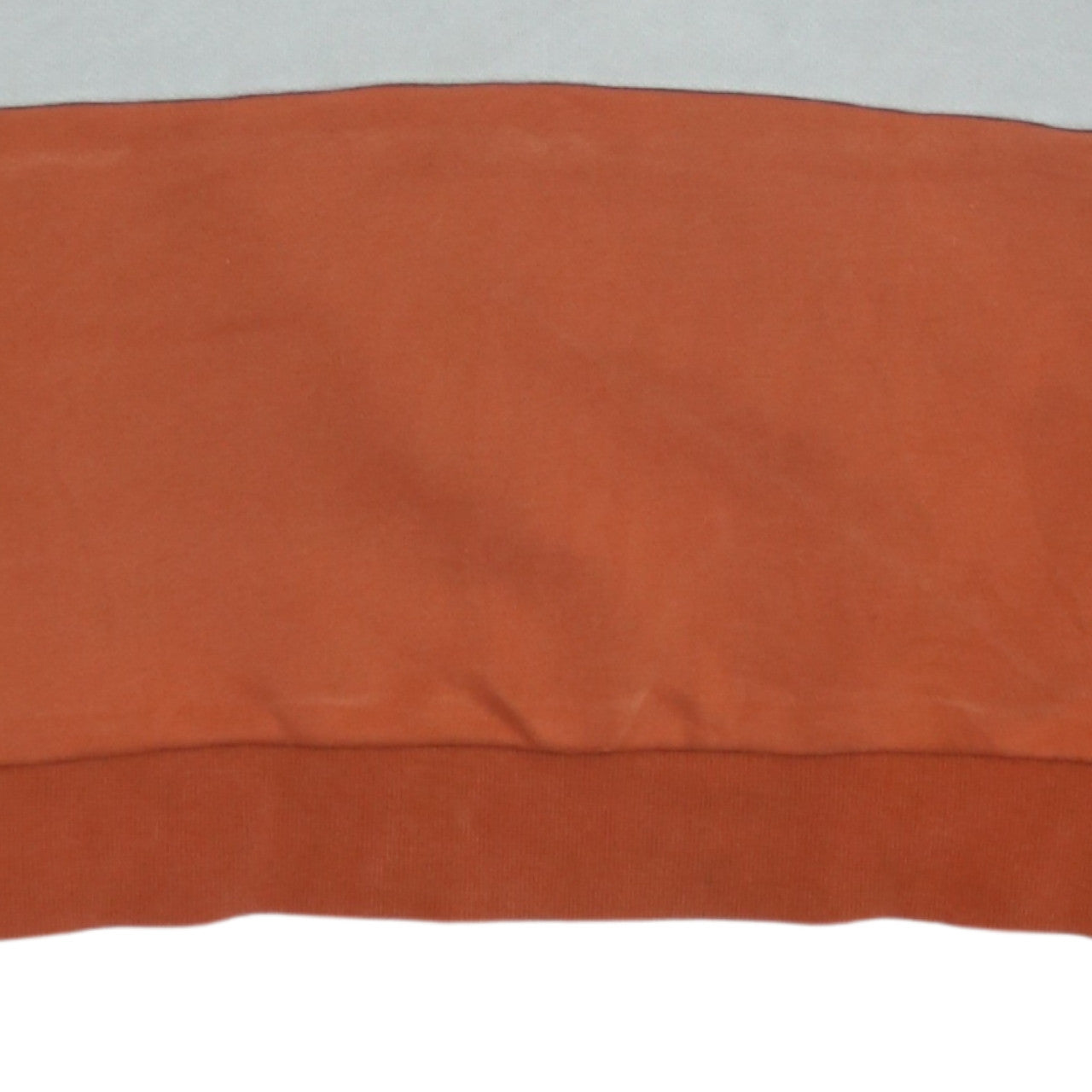 Adidas Womens Beige Orange Colourblock Hooded Pullover Hoodie Size 8