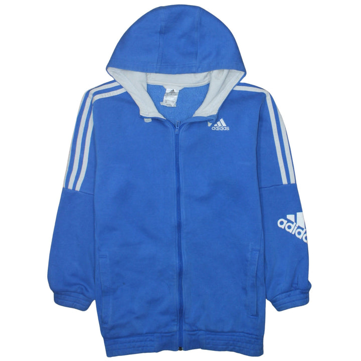 Adidas Men’s Blue Full Zip Hoodie Size M Sports Fleece