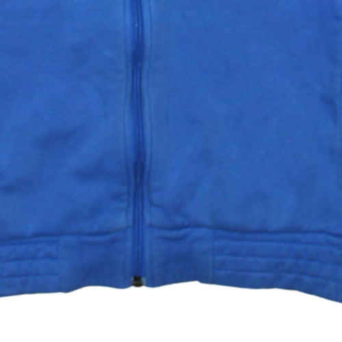 Adidas Men’s Blue Full Zip Hoodie Size M Sports Fleece