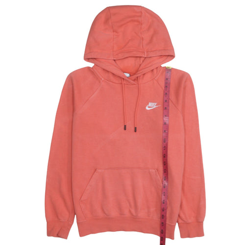 Nike Womens Coral Pullover Hoodie XS Cotton Blend Logo Casual