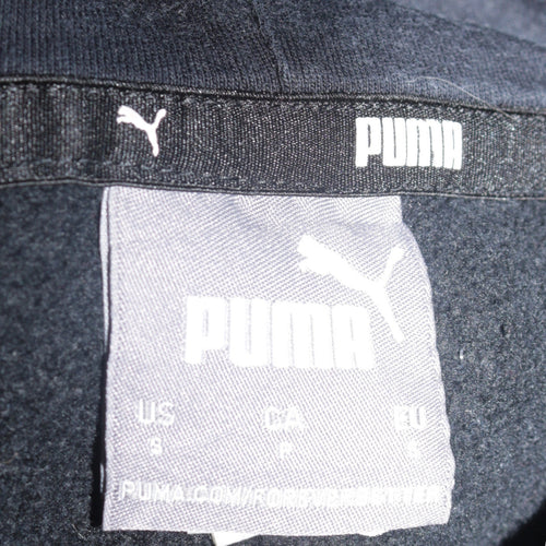 Puma Mens Black Pullover Hoodie Small Regular Fit Fleece Sweatshirt