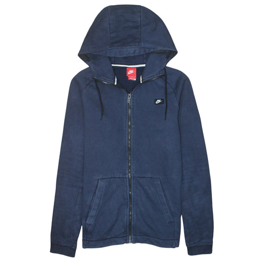 Nike Men's Blue Full Zip Hoodie Medium Fleece Sweatshirt