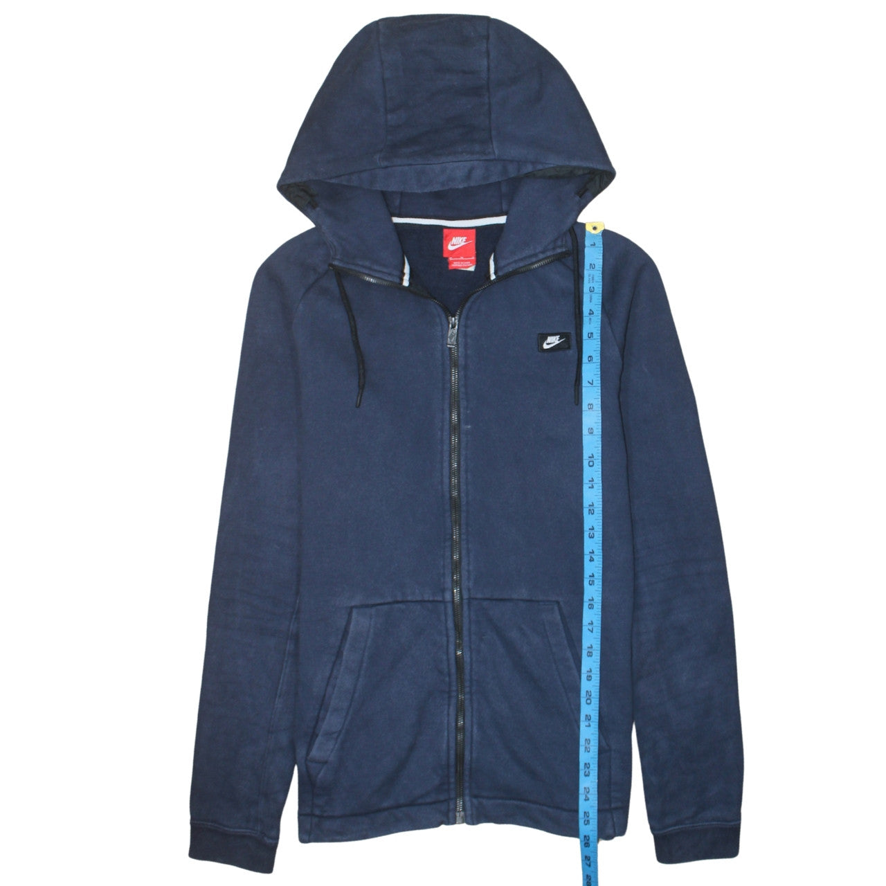 Nike Men's Blue Full Zip Hoodie Medium Fleece Sweatshirt