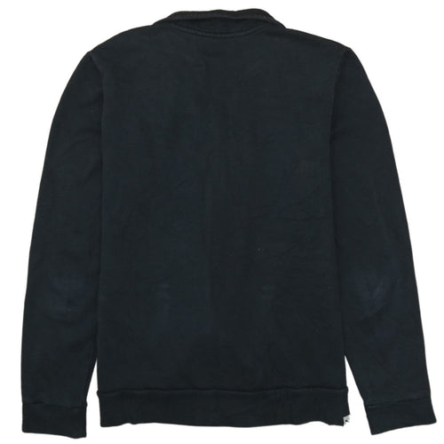 Puma Womens Black Full Zip Sweatshirt Size 14 Cotton Blend