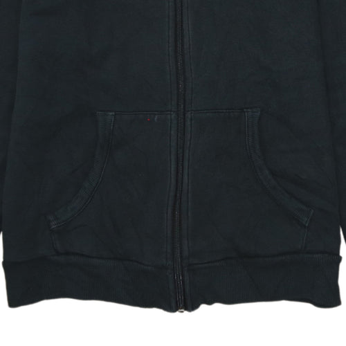 Puma Womens Black Full Zip Sweatshirt Size 14 Cotton Blend