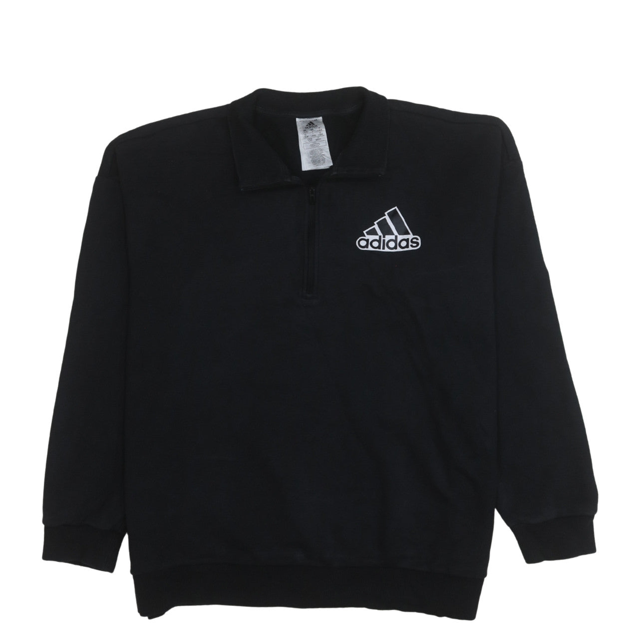 Adidas Women’s Black 1/2 Zip Pullover Sweatshirt L 16-18 Athletic