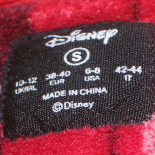 Disney Women’s Red Fleece Mickey Mouse Pyjama Top Size 10-12