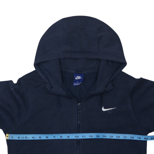 Nike Men's Blue Full Zip Hoodie Small Fleece Sweatshirt
