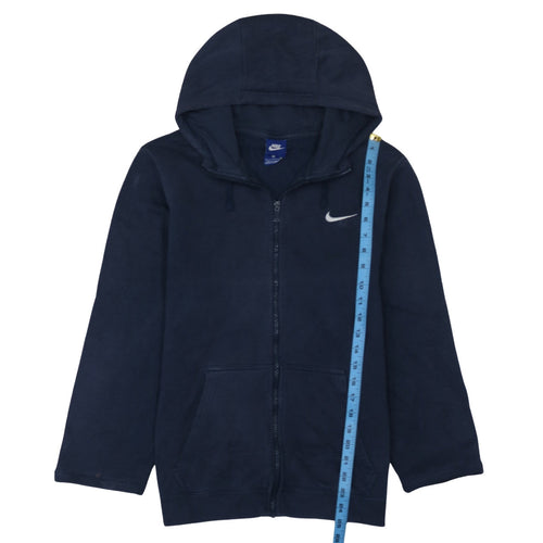 Nike Men's Blue Full Zip Hoodie Small Fleece Sweatshirt