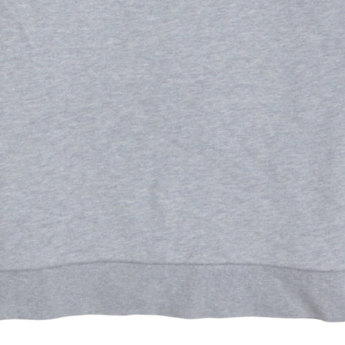 Adidas Men’s Grey Crew Neck Logo Sweatshirt XS Regular Fit