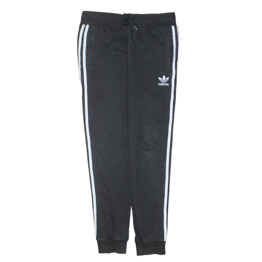Adidas Boys Black Jogger Trousers 12-13 Years Elastic Waist Activewear