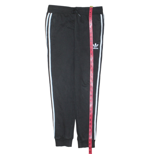 Adidas Boys Black Jogger Trousers 12-13 Years Elastic Waist Activewear