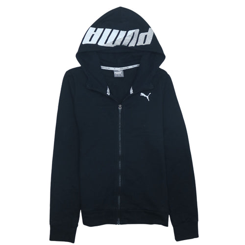 Puma Women’s Black Small Full Zip Hoodie Sweatshirt