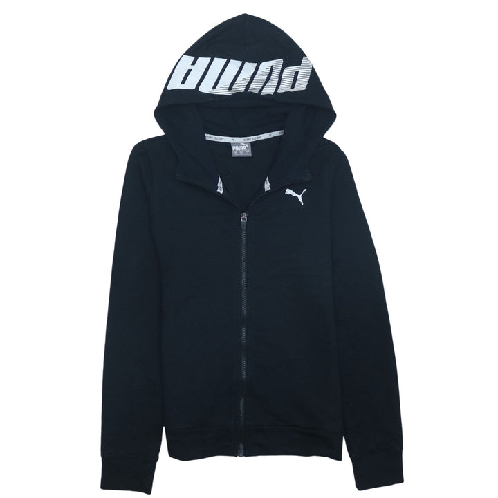 Puma Women’s Black Small Full Zip Hoodie Sweatshirt