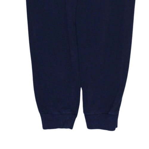 Adidas Men's Blue Sweatpants S Regular Fit Tapered Fleece