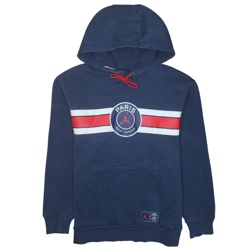 Jordan Paris Saint-Germain Men's Blue Pullover Hoodie Size M