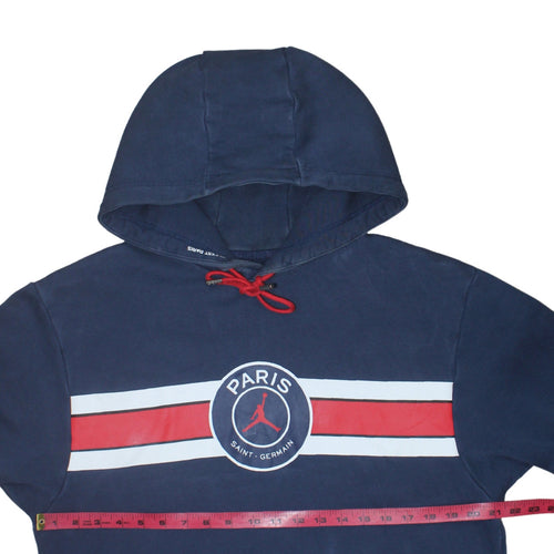 Jordan Paris Saint-Germain Men's Blue Pullover Hoodie Size M