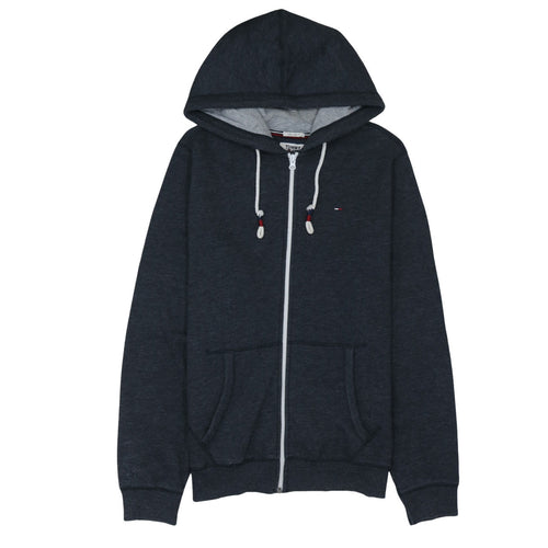 Tommy Jeans Men's Blue Full Zip Hoodie Size L Regular Fit