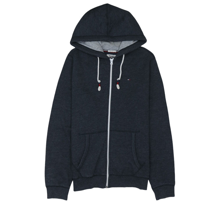 Tommy Jeans Men's Blue Full Zip Hoodie Size L Regular Fit