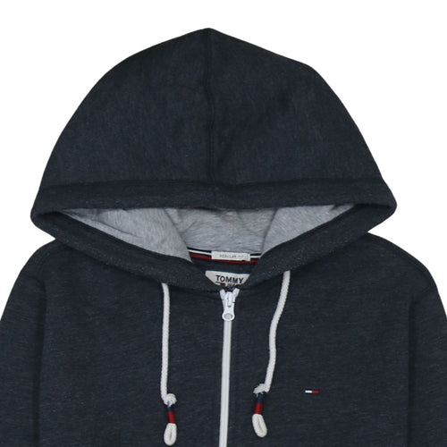 Tommy Jeans Men's Blue Full Zip Hoodie Size L Regular Fit