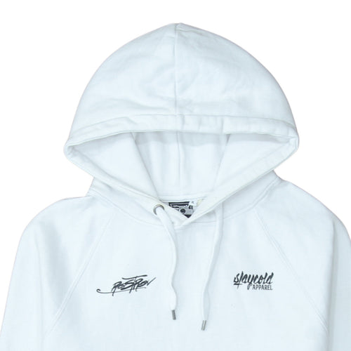 Slaycold Apparel Men's White XL Pullover Hoodie Dragon Graphic