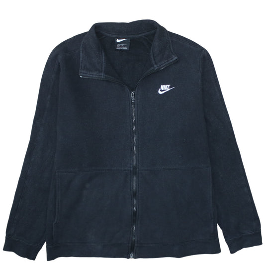 Nike Men's Black XL Full Zip Fleece Sweatshirt Jacket