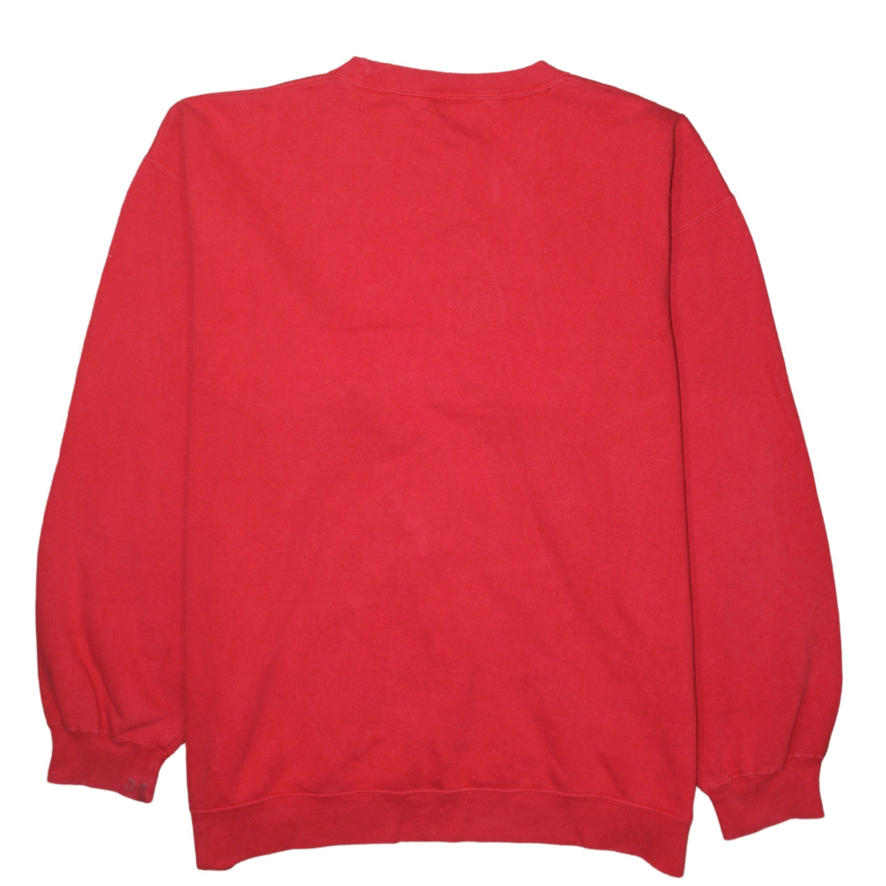 Lee Cooper Men's Red Crew Neck Pullover Sweatshirt L Retro Logo