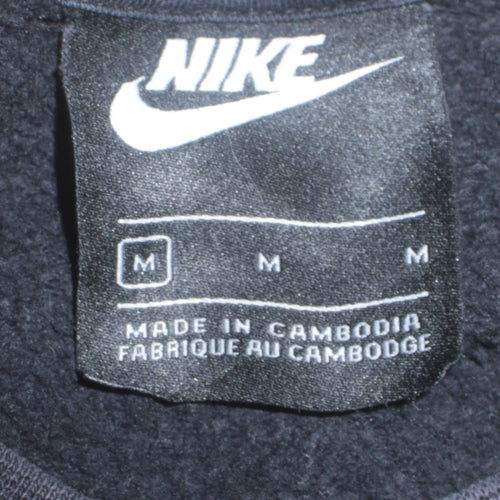 Nike Men's Black Crew Neck Pullover Sweatshirt M Regular Fit