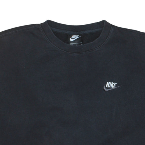 Nike Men's Black Crew Neck Pullover Sweatshirt M Regular Fit