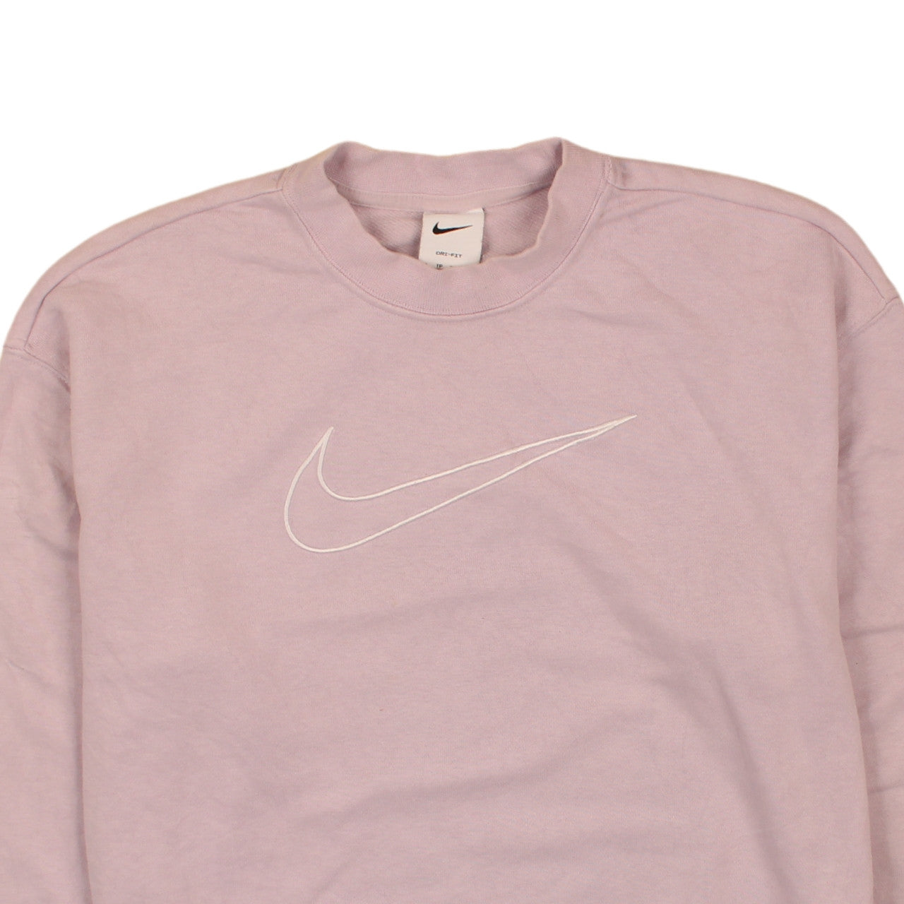 Nike Women Pink XS Crew Neck Pullover Sweatshirt Dri-Fit Logo