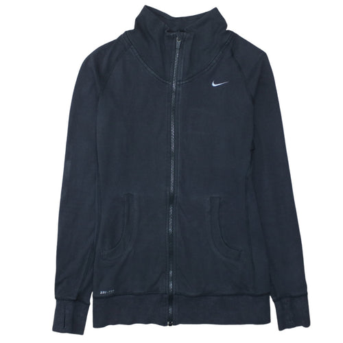Nike Women’s Black Medium Full Zip Dri-FIT Hoodie Sweatshirt