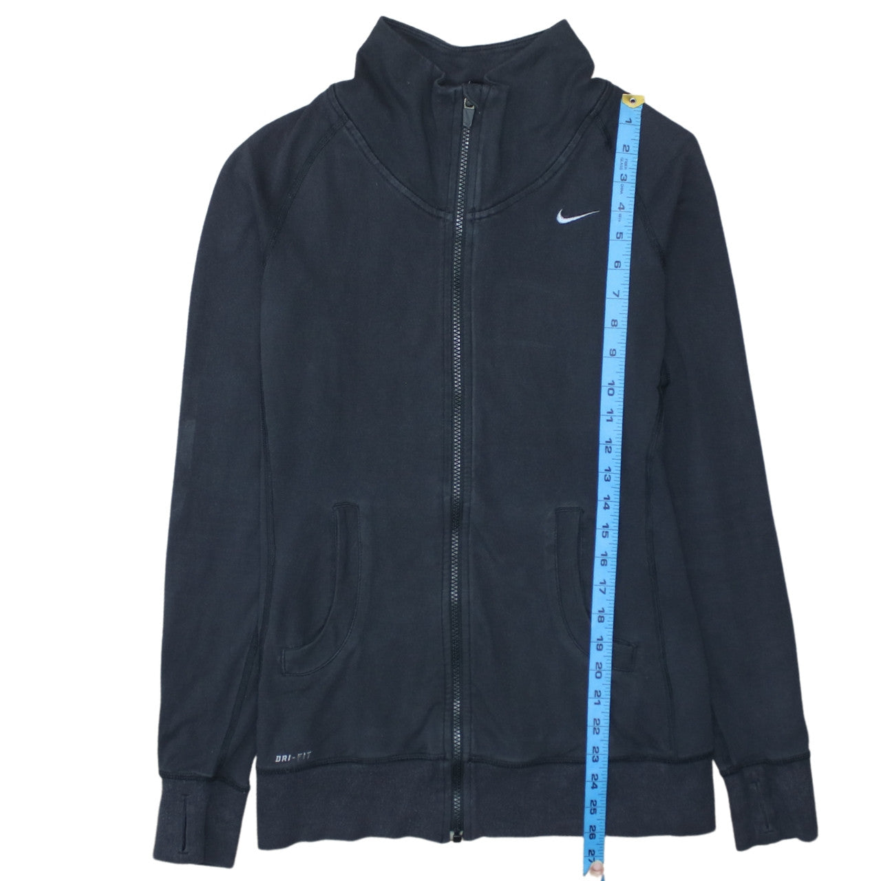 Nike Women’s Black Medium Full Zip Dri-FIT Hoodie Sweatshirt