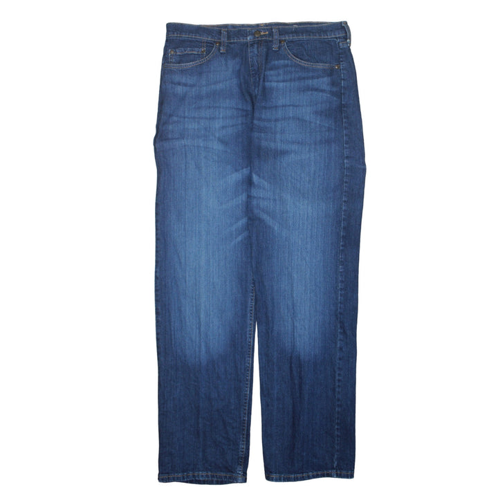 Wrangler Men's Blue Relaxed Fit Straight Leg Jeans 38W 32L Denim Classic