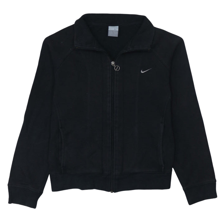 Nike Women's Black Full Zip Sweatshirt Size 14 Fleece Hoodie Jacket