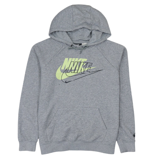 Nike Men's Grey Logo Pullover Hoodie Size M